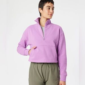 Outdoor Voices Cotton Terry 1/2 Zip Sweatshirt XS